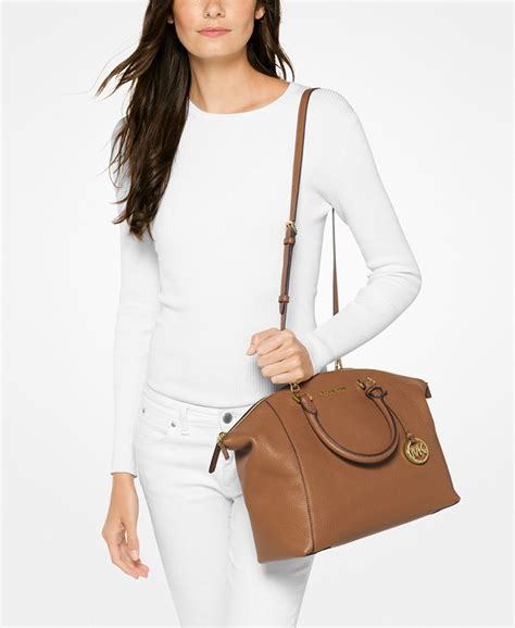 michael michael kors signature riley large satchel|Michael michael kors riley large satchel + FREE SHIPPING.